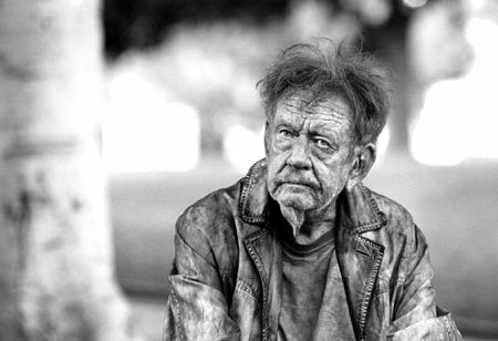 Beggar at Courthouse